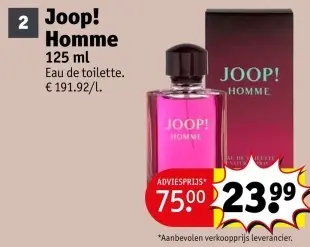 Promotie: Joop! Homme