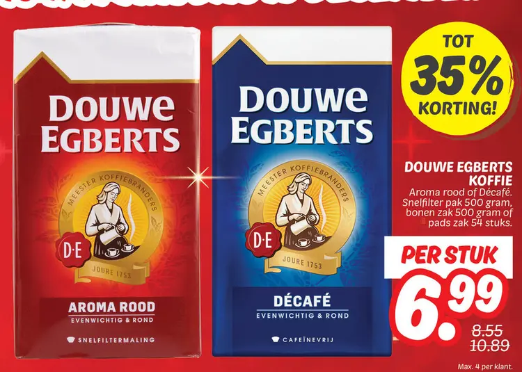 Aanbieding: Douwe egberts koffie