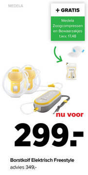 Aanbieding: Medela Borstkolf Elektrisch Freestyle Hands-Free