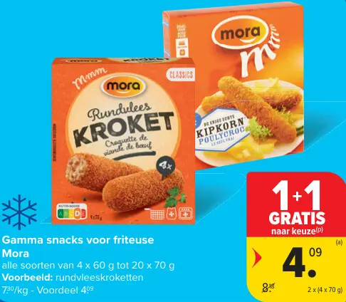 Aanbieding: Gamma snacks voor friteuse