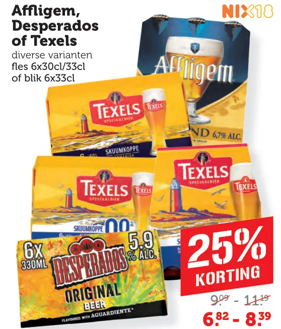 Aanbieding: Affligem, Desperados of Texels