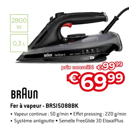 Offre: Fer à vapeur - BRSI5088BK