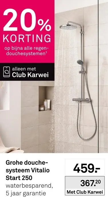 Aanbieding: Douchesysteem Vitalio Start 250