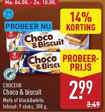 Aanbieding: Choco & biscuit