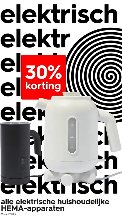 Aanbieding: elektrische huishoudelijke apparaten