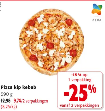 Promotie: Pizza kip kebab