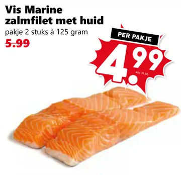 Aanbieding: Vis Marine zalmfilet met huid