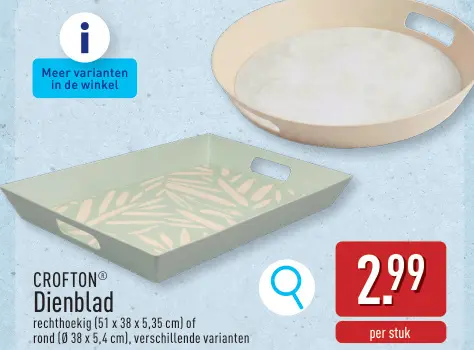 Promotie: Dienblad