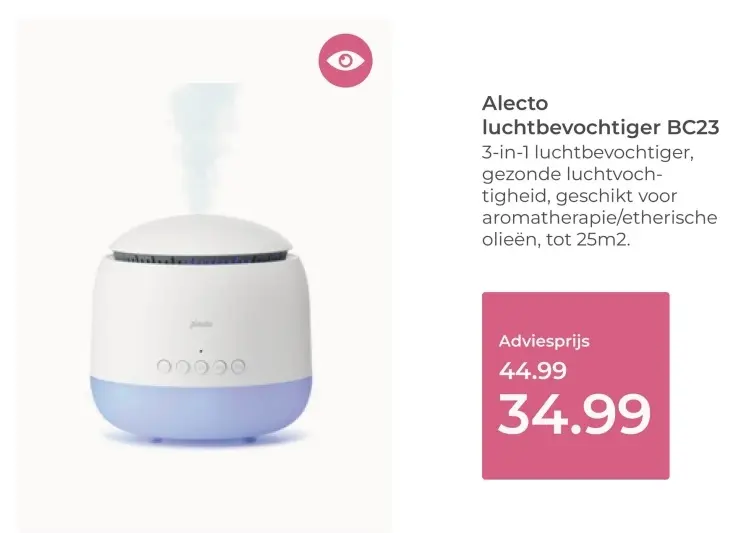 Aanbieding: luchtbevochtiger BC23