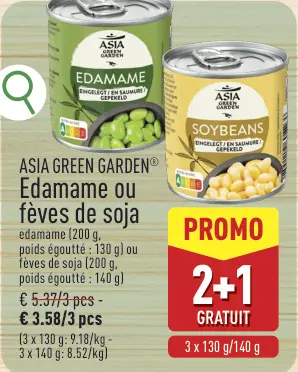 Offre: Edamame ou fèves de soja