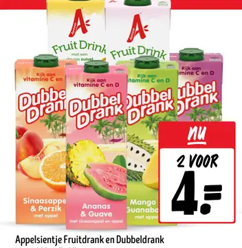 Aanbieding: Appelsientje Fruitdrank en Dubbeldrank