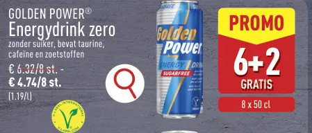 Promotie: GOLDEN POWER® Energydrink zero