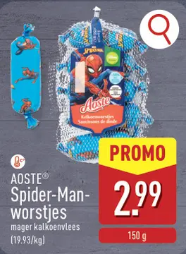 Offre: Spider-Man-worstjes