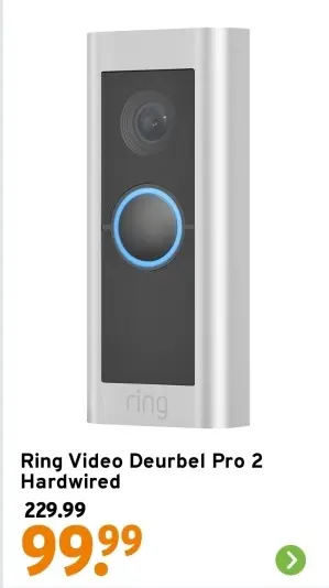 Aanbieding: Ring Video Deurbel Pro 2 Hardwired