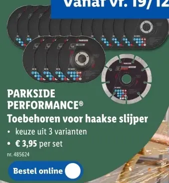 Promotie: Toebehoren voor haakse slijper