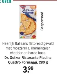 Aanbieding: Ristorante Piadina Quattro Formaggi