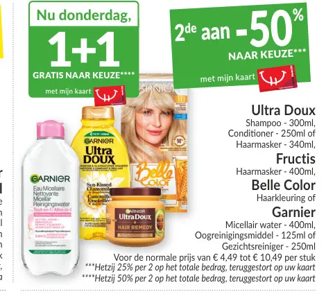 Promotie: Shampoo, Conditioner, Haarmasker, Haarkleuring, Micellair water, Oogreinigingsmiddel of Gezichtsreiniger