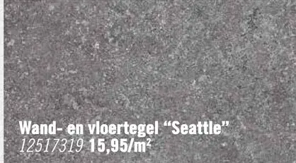 Aanbieding: MIRAVA Wand- en vloertegel Seattle donkergrijs mat 60 x 60 cm gerectificeerd