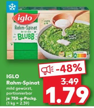 Aanbieding: Rahm-Spinat