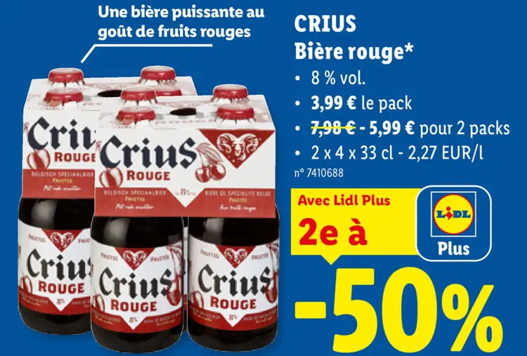 Offre: CRIUS Bière rouge