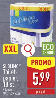 Promotie: Toiletpapier