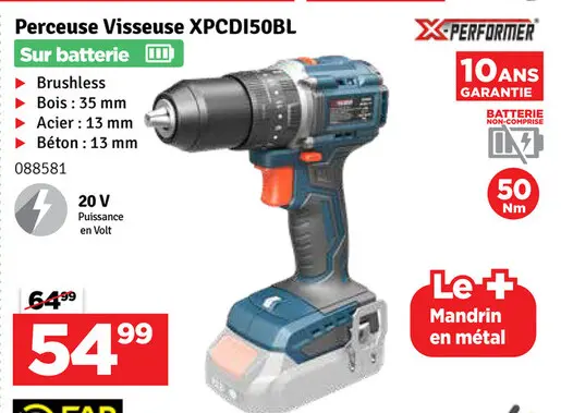 Offre: Perceuse Visseuse XPCDI50BL