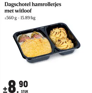Aanbieding: Dagschotel hamrolletjes met witloof