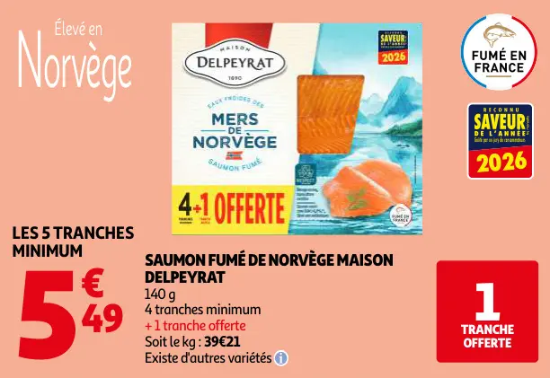Promotie: Saumon fumé de norvège