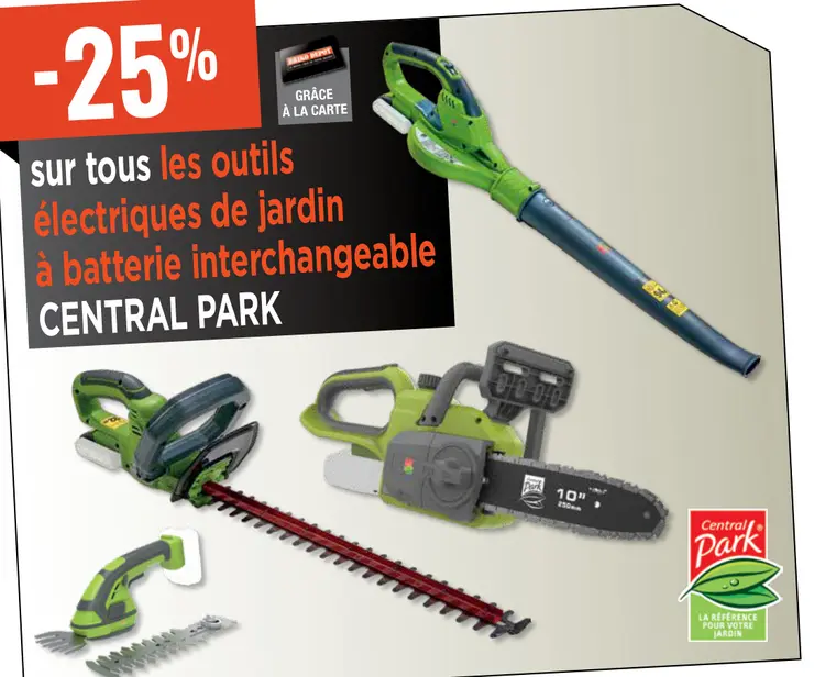 Aanbieding: Outils électriques de jardin à batterie 