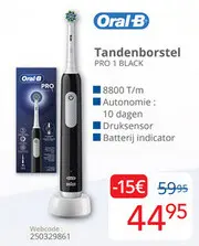 Aanbieding: Tandenborstel PRO 1 BLACK