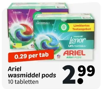 Promotie: Wasmiddel pods