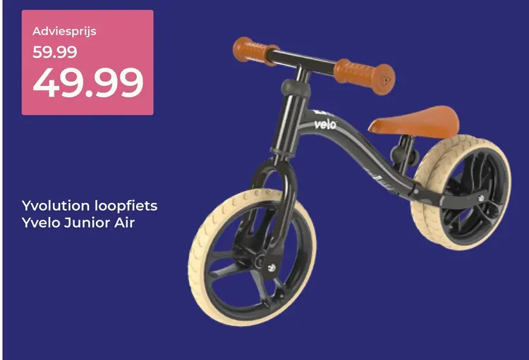 Aanbieding: Yvolution loopfiets Yvelo Junior Air
