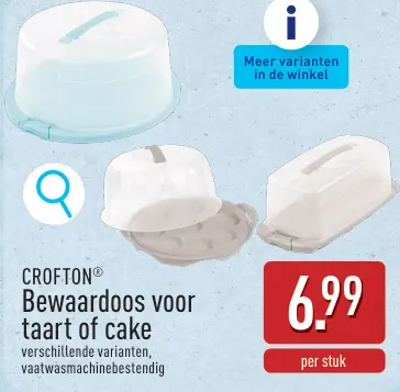 Promotie: Bewaardoos voor taart of cake