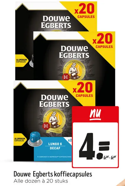 Aanbieding: Douwe Egberts koffiecapsules