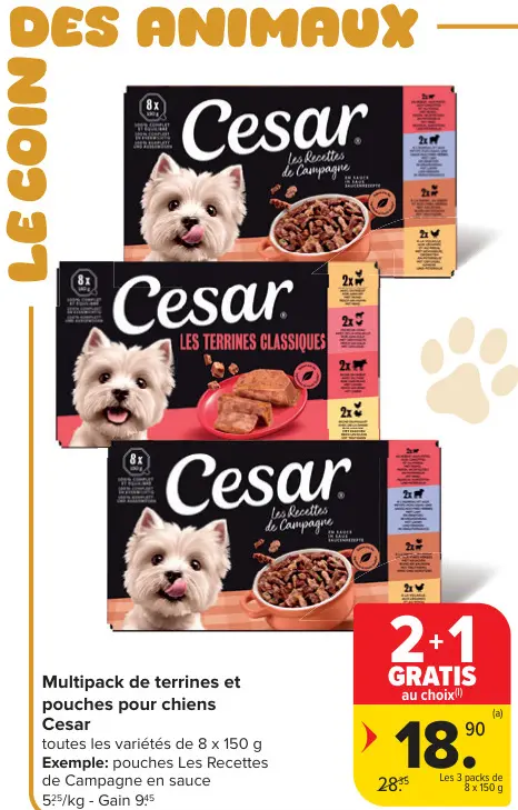 Offre: Multipack de terrines et pouches pour chiens