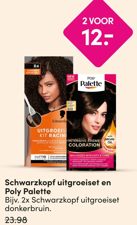 Aanbieding: Schwarzkopf uitgroeiset en Poly Palette