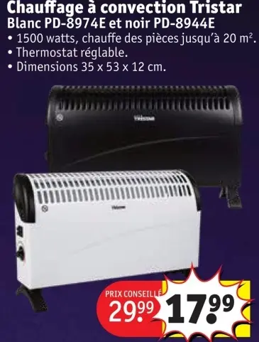 Offre: Chauffage à convection