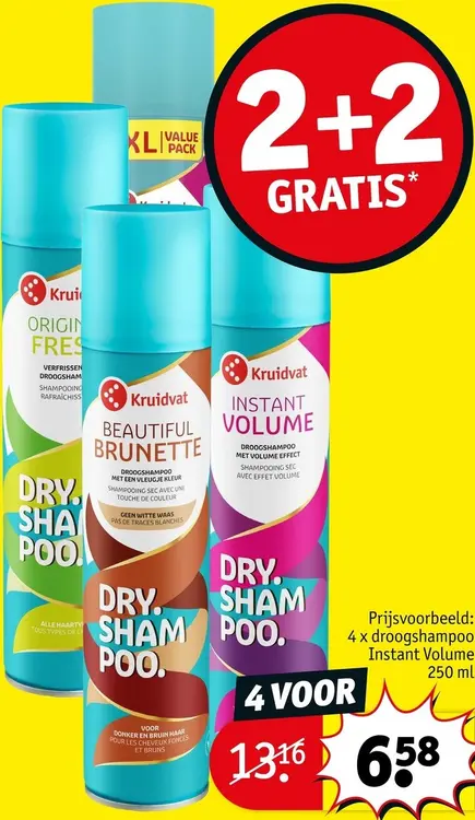 Promotie: Droogshampoo