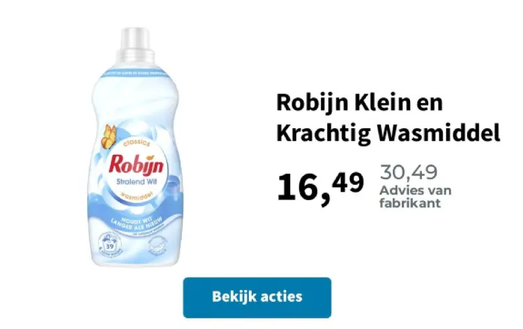 Aanbieding: Klein en Krachtig Wasmiddel