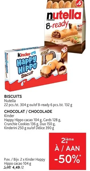 Offre: Kinder Happy Hippo cacao
