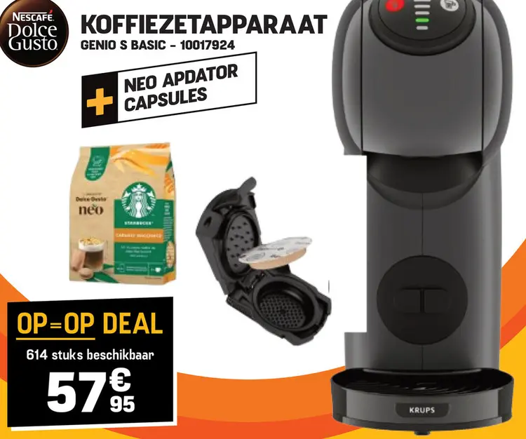 Promotie: Koffiezetapparaat genio s basic