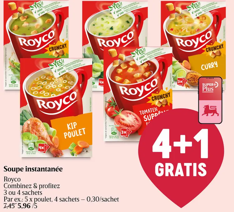 Offre: Soupe instantanée