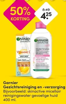 Aanbieding: Garnier Gezichtsreiniging en -verzorging
