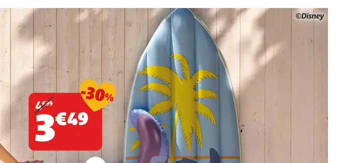 Offre: Disney Stitch Inflatable Surfboard