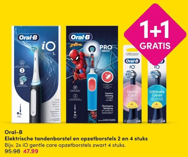 Aanbieding: Elektrische tandenborstel en opzetborstels