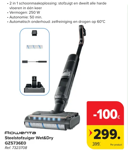 Promotie: Steelstofzuiger Wet&Dry