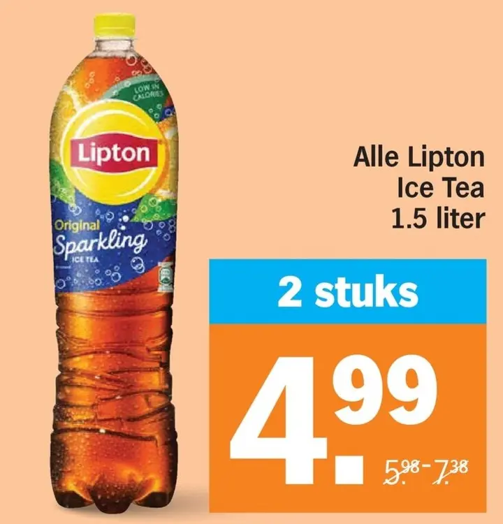 Aanbieding: Alle Lipton Ice Tea 1.5 liter