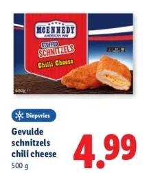 Aanbieding: Gevulde schnitzels chili cheese