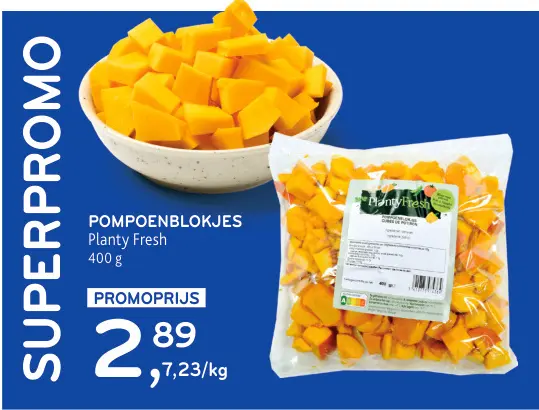Promotie: Planty Fresh Pompoenblokjes