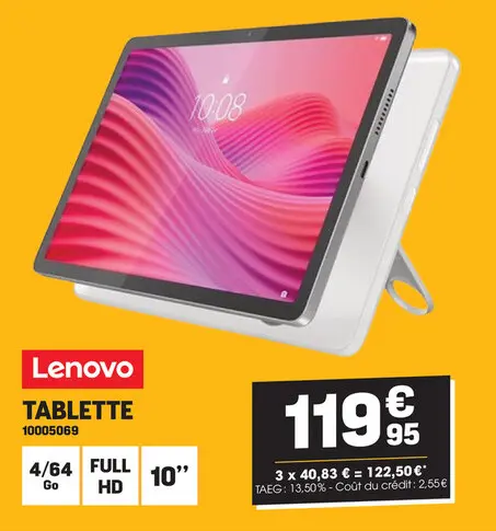 Offre: Tablette